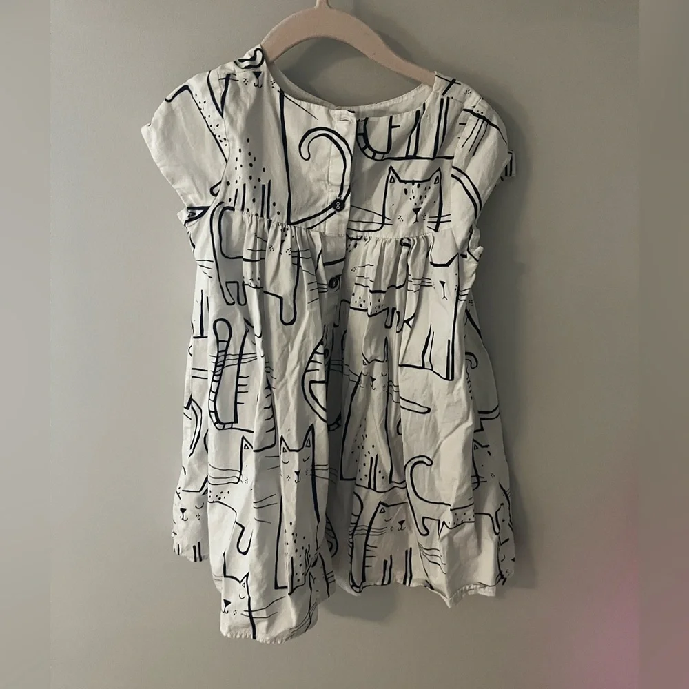 Adorable toddler cat dress